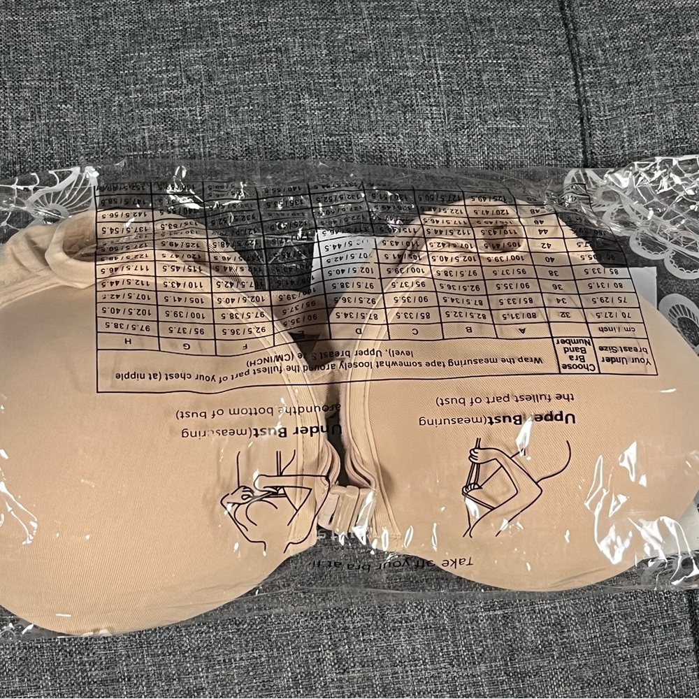 Upshell Beige Women's Racerback Bra - Picture 5 of 7